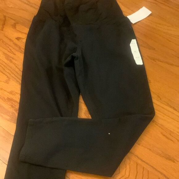 Isabel by Ingrid+isabel Size 12 black over belly skinny maternity jeans NWT - Picture 1 of 10